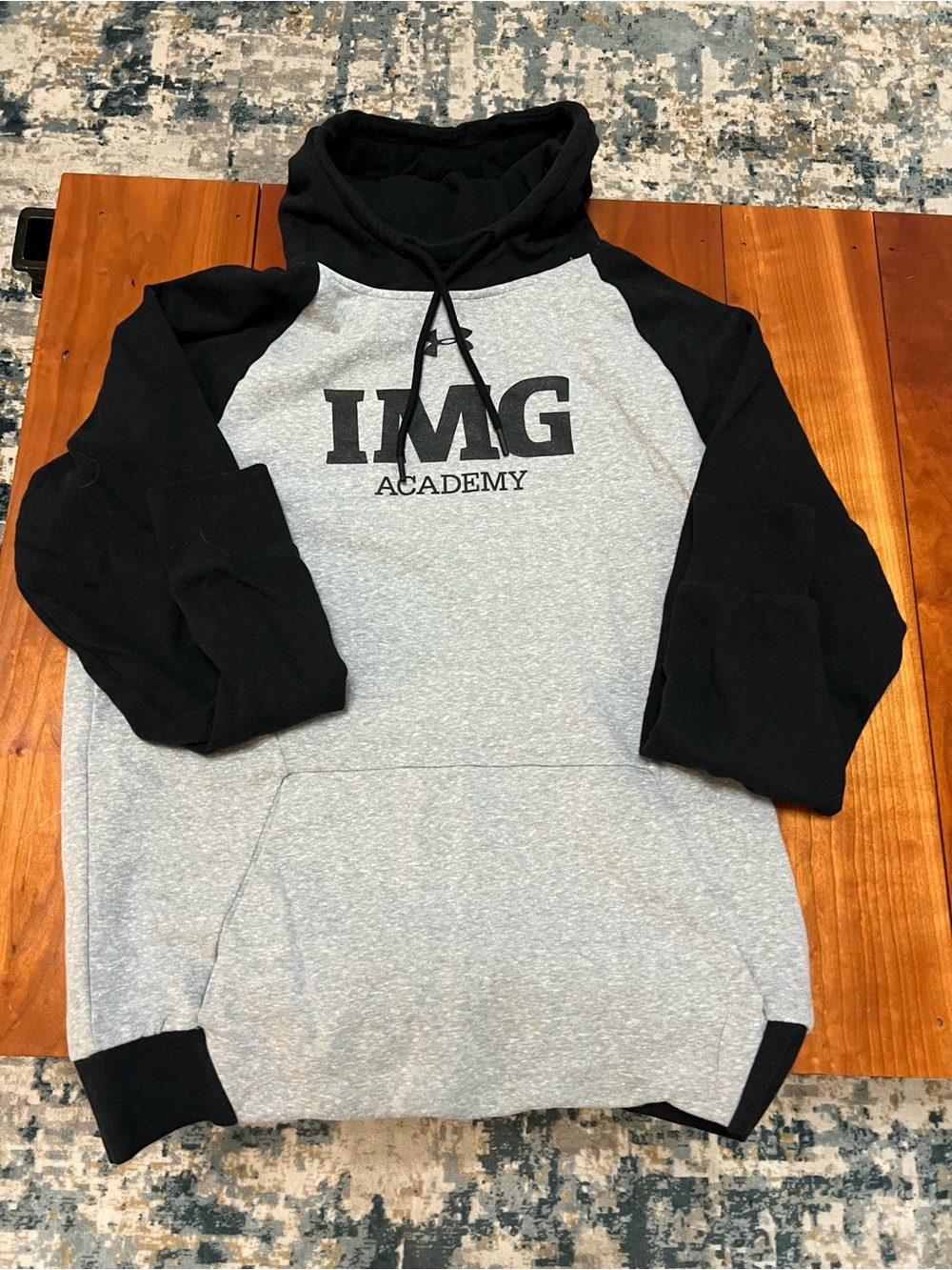 Under Armour Black Hoodie with Gray Lining